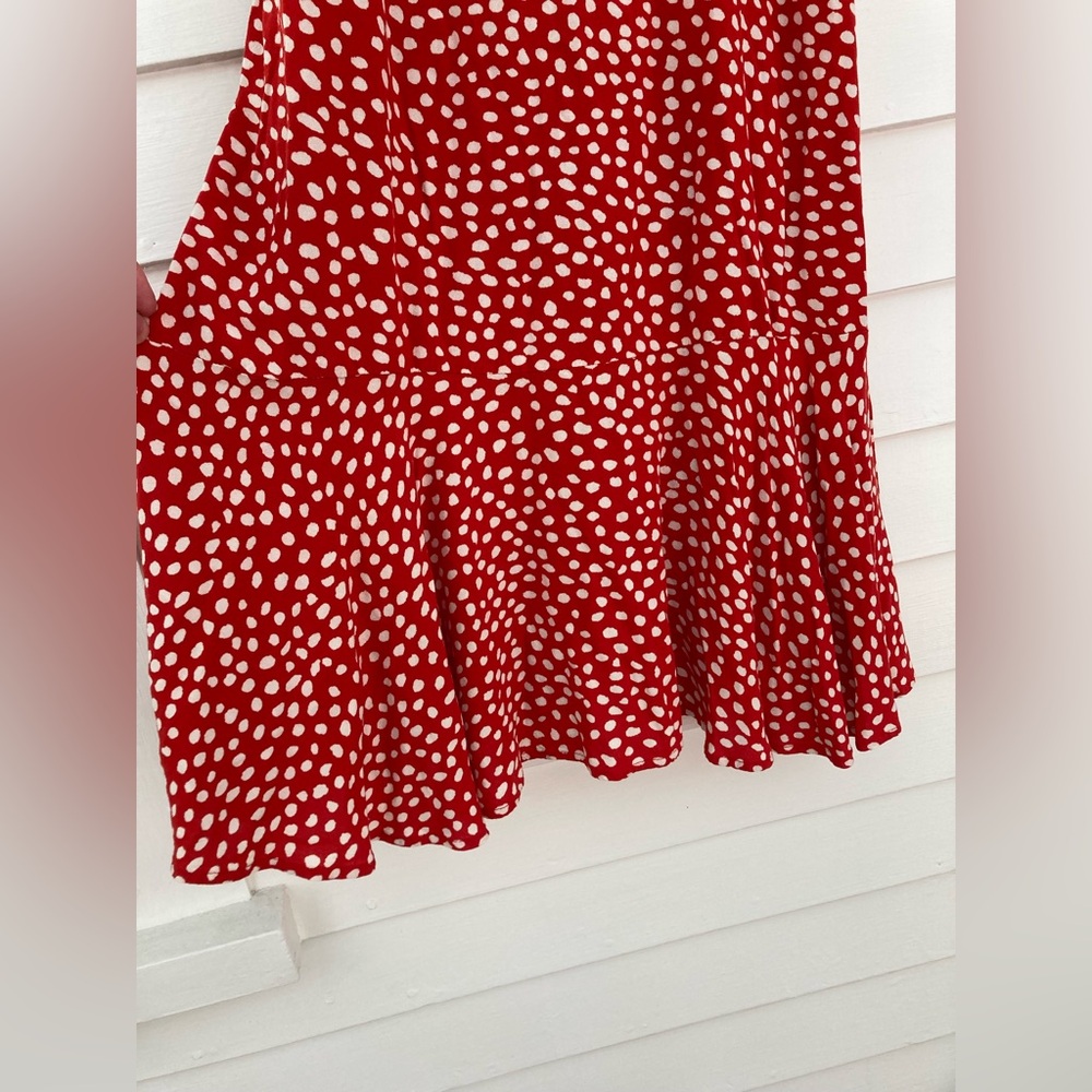 Pieces | Spaghetti Strap Polka Dot Dress Size XS - Picture 4 of 6